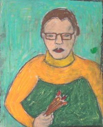 michel ducruet, self portrait, circa 1970. Autoportrait.