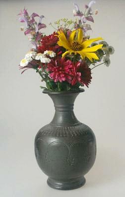 Vase coren. bouquet. photo michel ducruet.