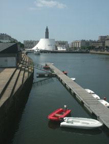 Le Havre. Bassin et Volcan. photo michel ducruet.